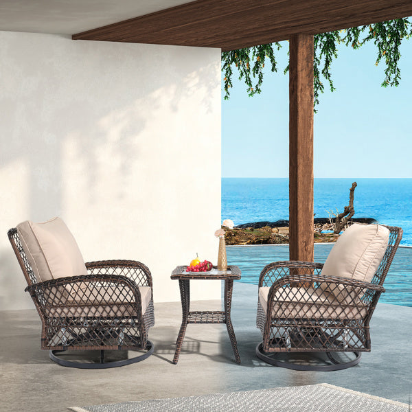 3 pieces patio furniture set