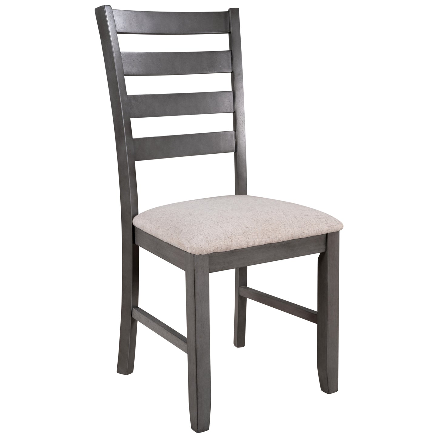 6-pieces solid wood dining table set