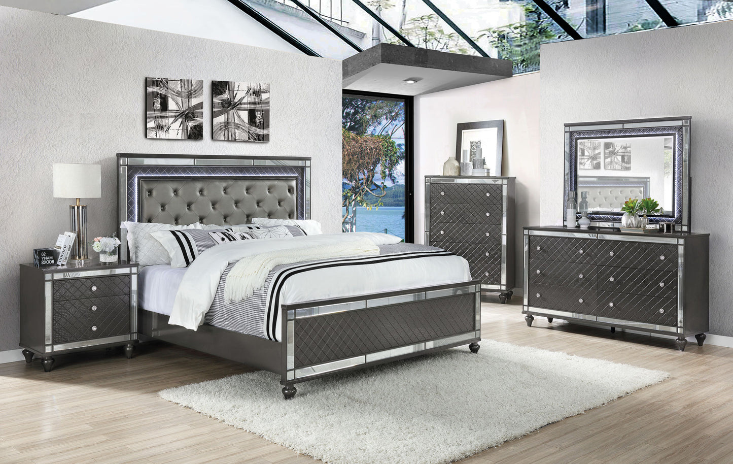 refino - dresser - gray