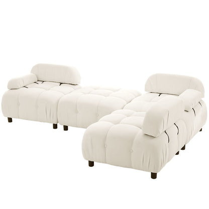 U_STYLE Upholstery Modular Convertible Sectional Sofa