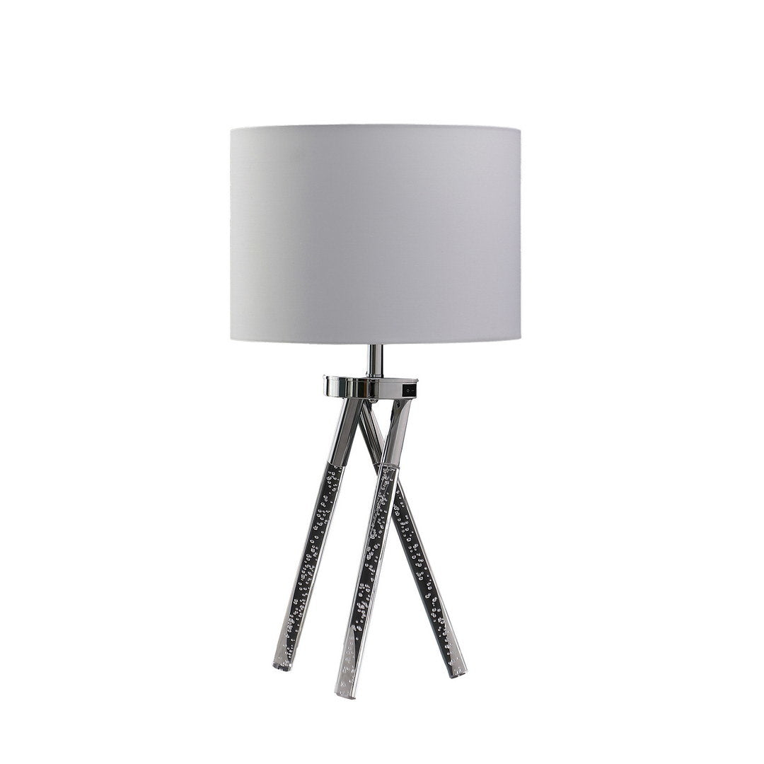 26.25" in mid century birgit led acrylic tapered legs