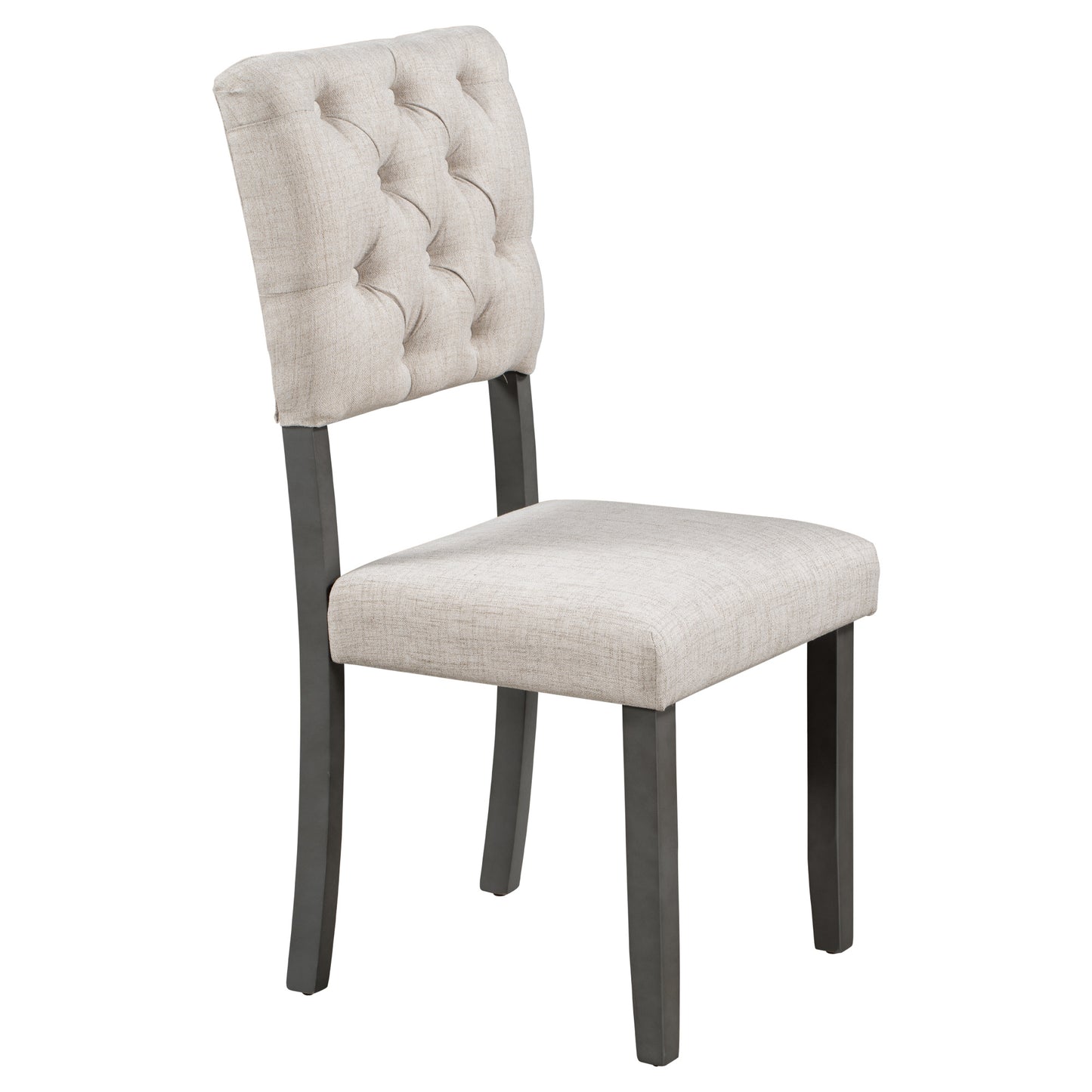 upholstered 6-piece dining table set