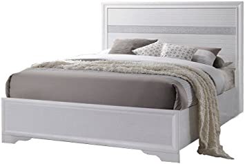 acme naima twin bed in white