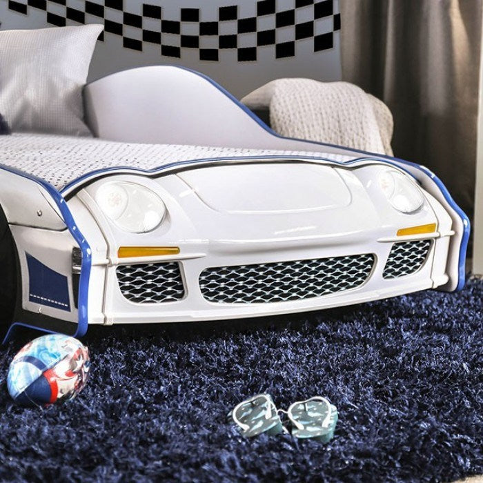 police car twin bed, blue