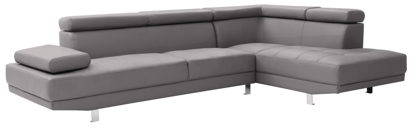 riveredge sectional in grey