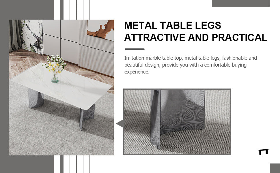 zara marble dining table, silver