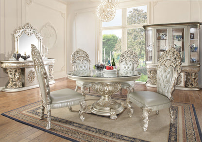 ACME Sandoval DINING TABLE Champagne Finish