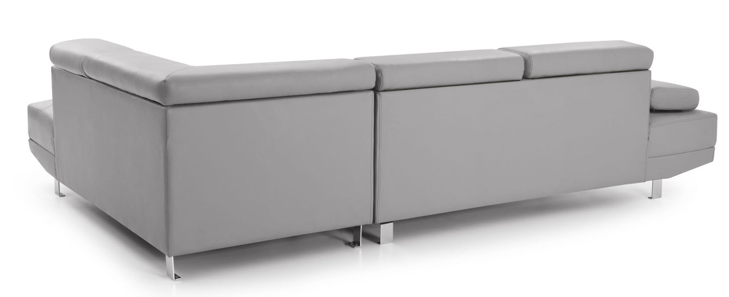 riveredge sectional in grey