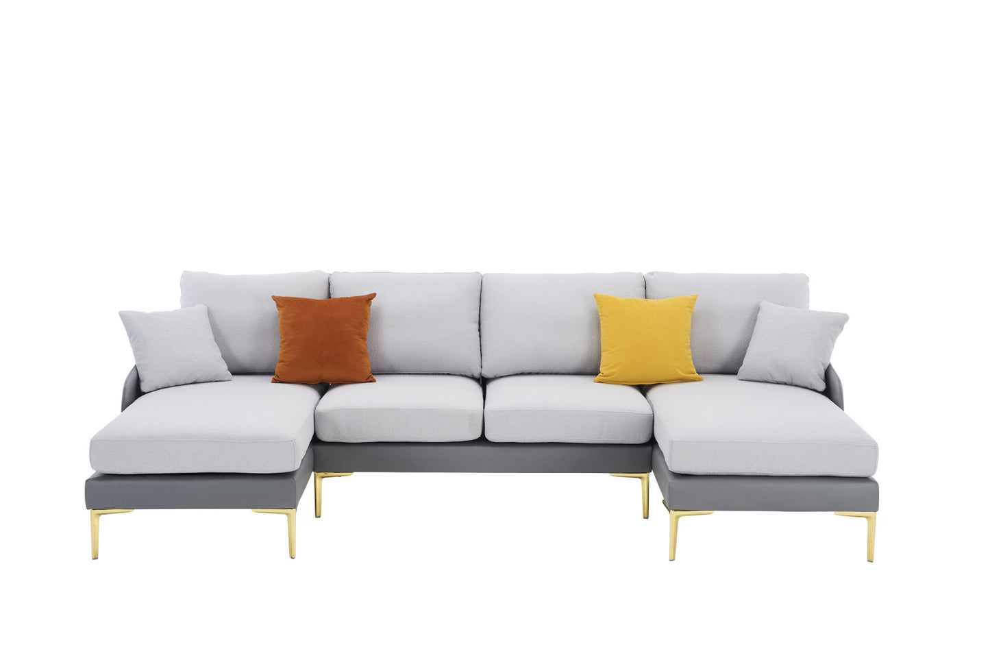 holly comfy sectional, double grey
