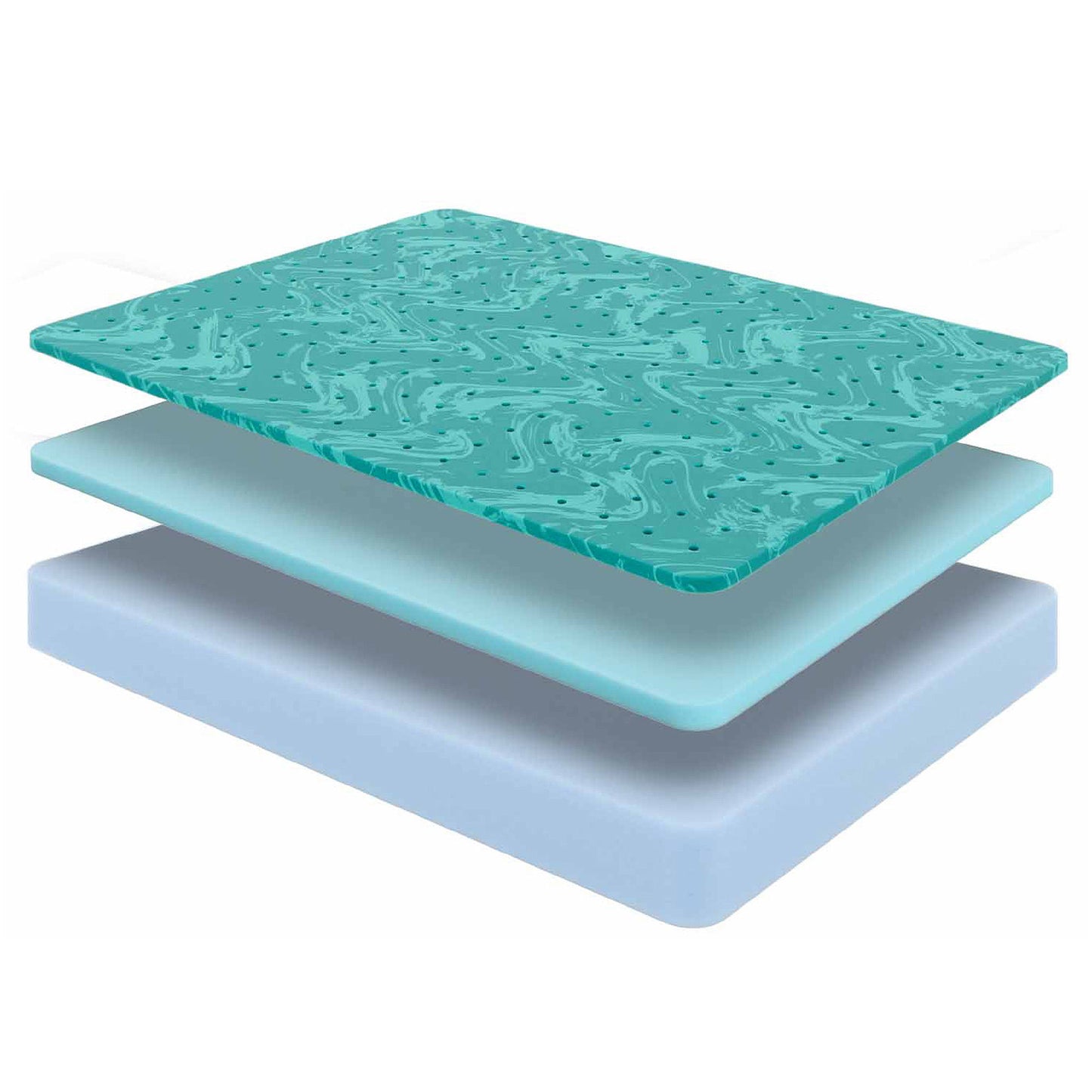 twin - greyson all foam cool gel waterfall-top 8" medium