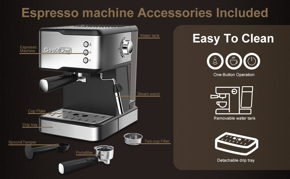 geek chef espresso machine