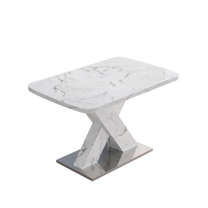 Lux Extendable Marble Square Dining Table