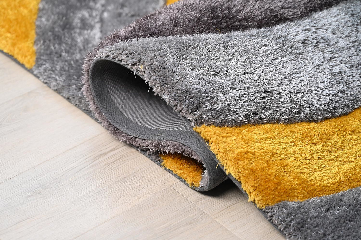 rona gray 3d shag rug