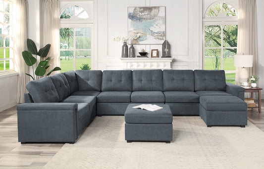 Isla 9-Seater Sectional Sofa with Ottomans