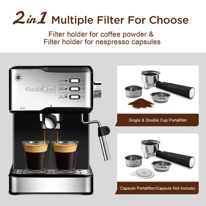 Geek Chef Espresso Machine