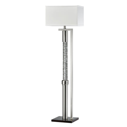 Luxurious Water Dancing Floor Lamp with Satin Nickel Finish Metal Sparkling