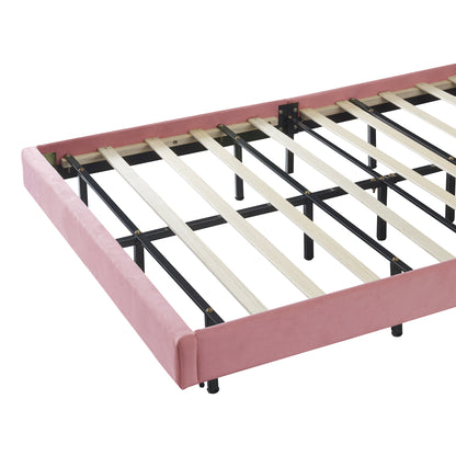 Smart LED Bed Frame with Elegant Flowers Headboard