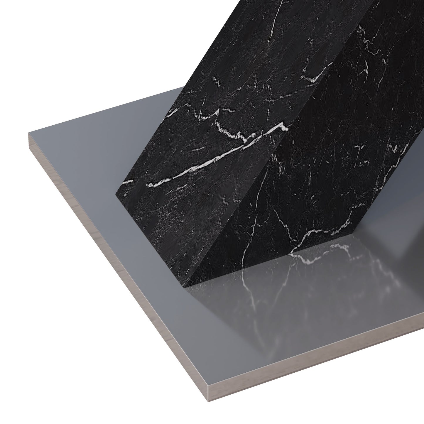 lux extendable marble square dining table