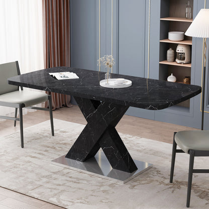 Lux Extendable Marble Square Dining Table