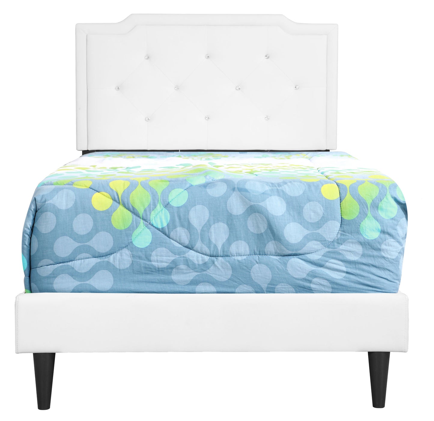 deb twin bed- all in one box , white