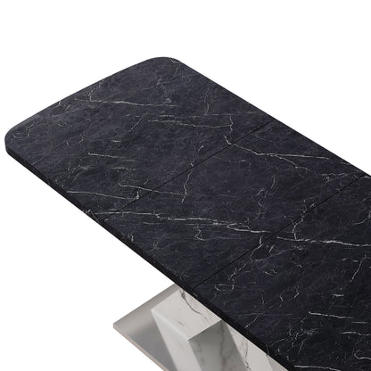 Lux Extendable Marble Square Dining Table