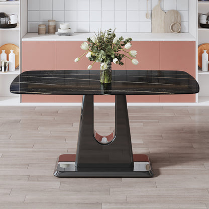 MDF Marble Table- Black