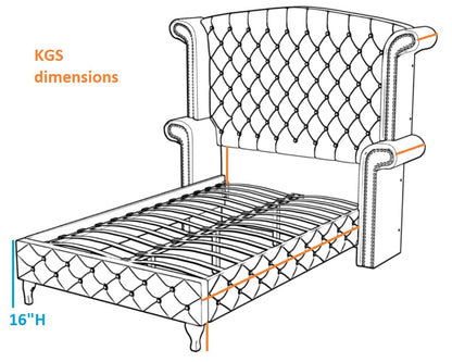 ACME Rebekah Queen Bed in Gray Velvet
