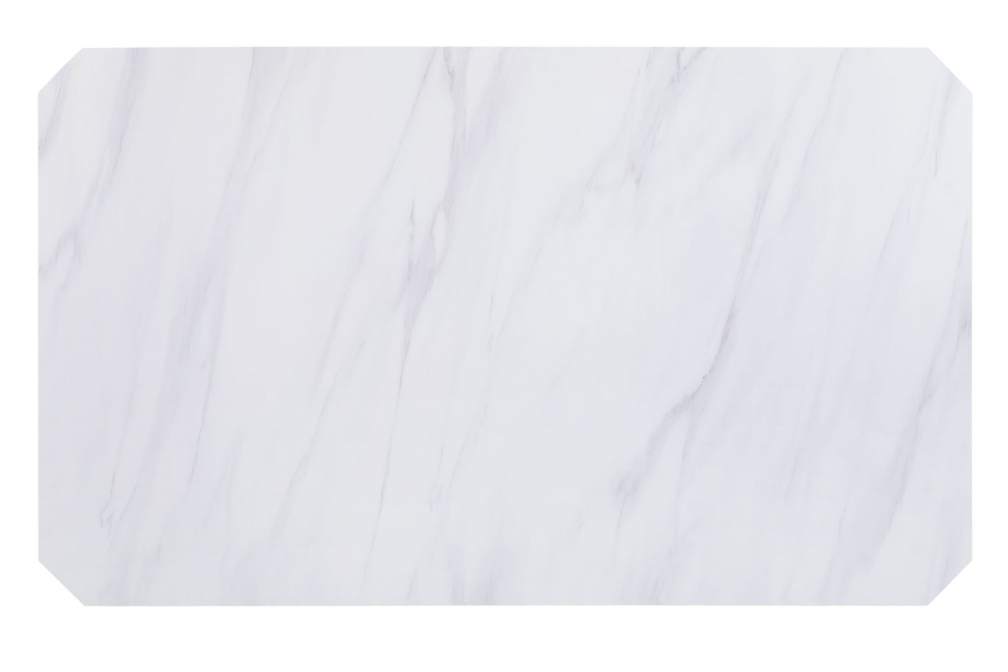 acme zumala dining table, marble & weathered oak finish