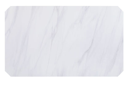 ACME Zumala Dining Table, Marble & Weathered Oak Finish
