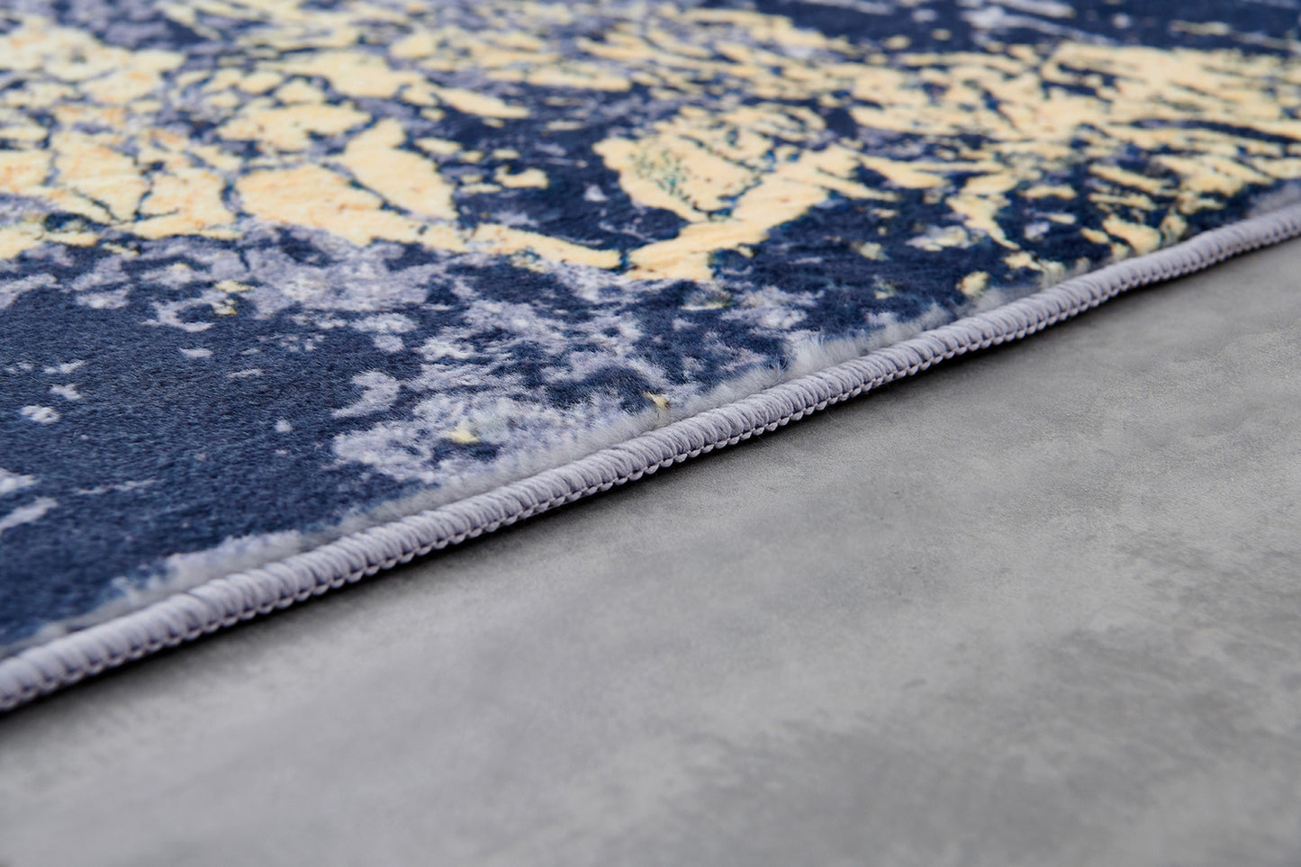 zara collection abstract design blue gray yellow machine washable super soft area rug