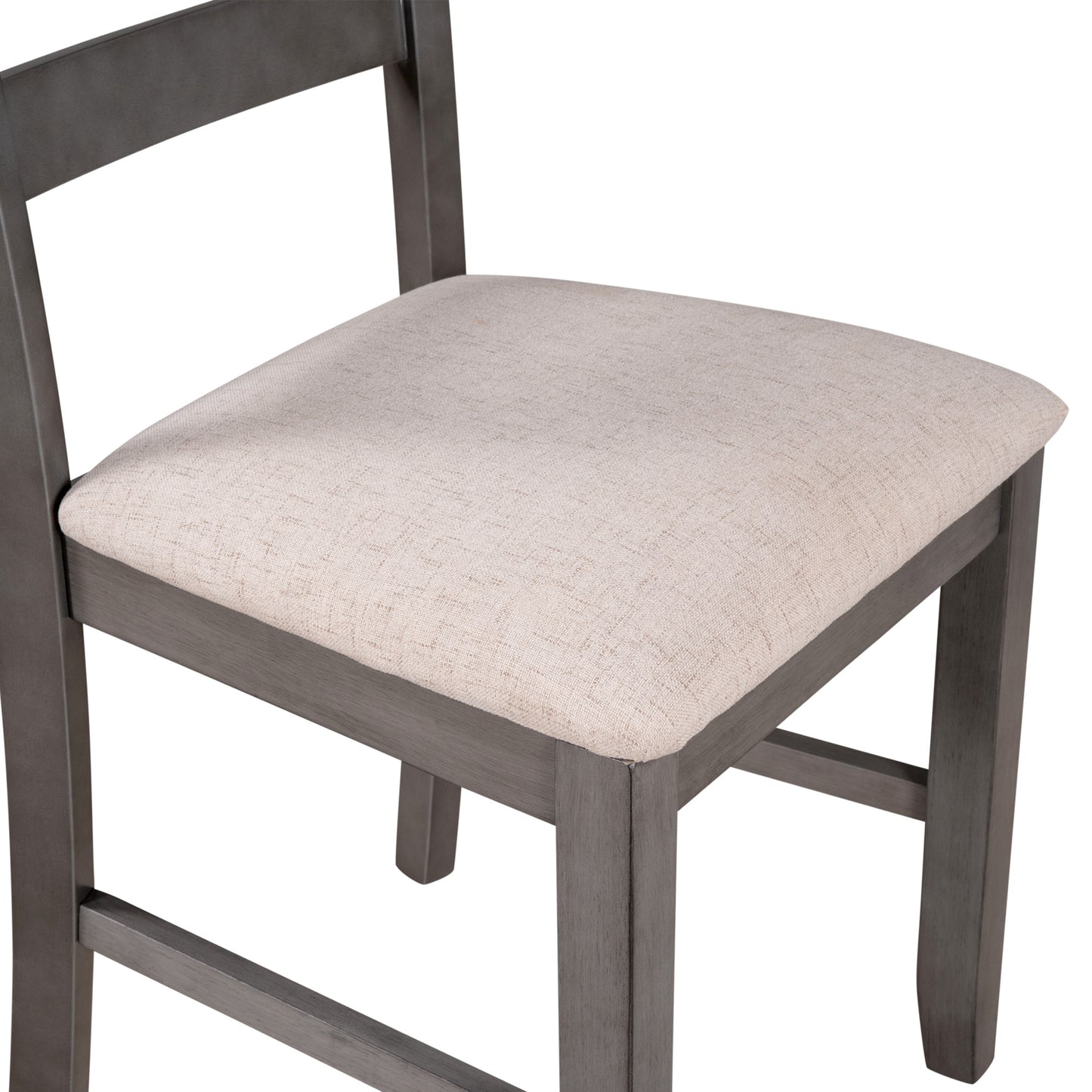 6-pieces solid wood dining table set