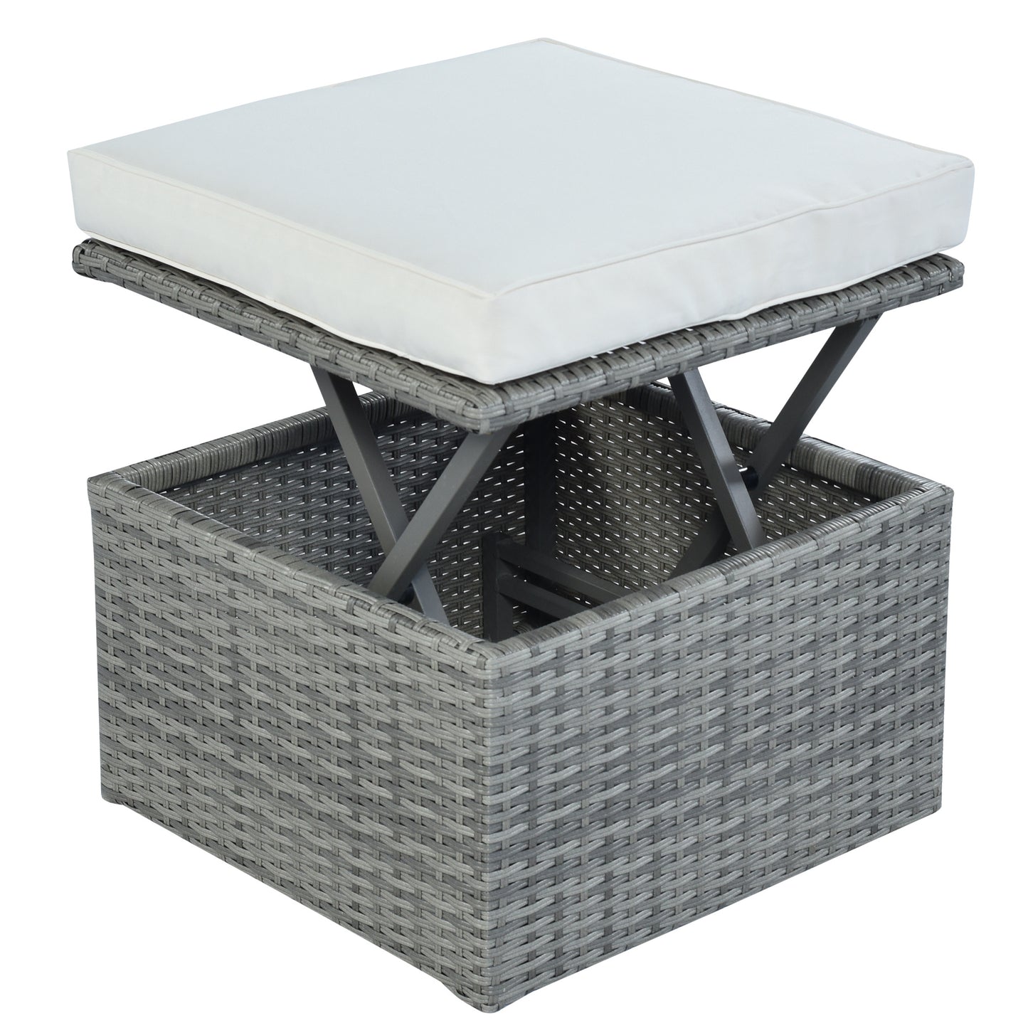 daybed/sunbed with retractable canopy set