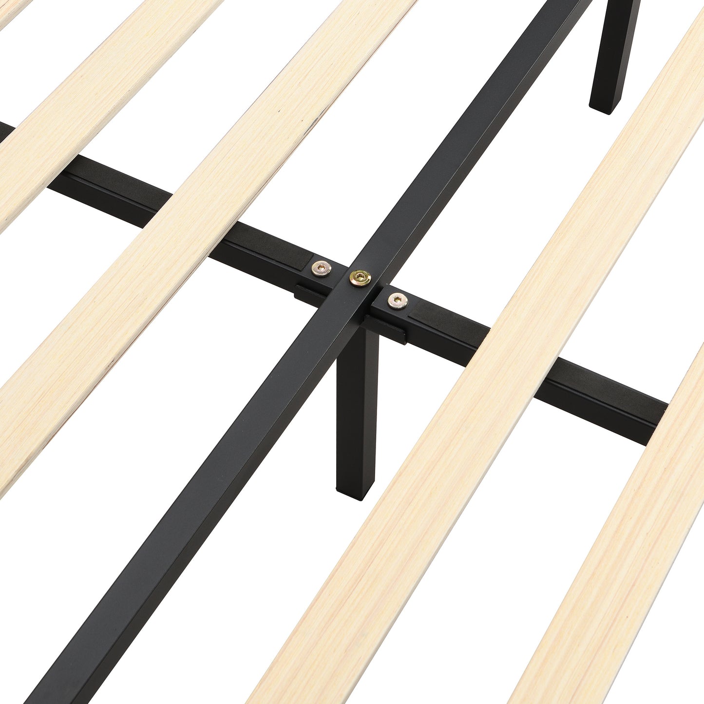 floating bed frame with led lights and usb charging #3