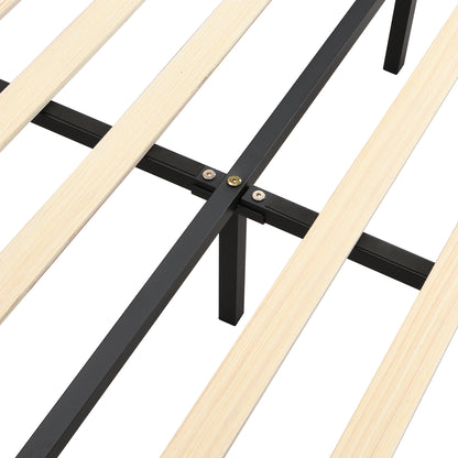 Floating Bed Frame with LED Lights and USB Charging #3