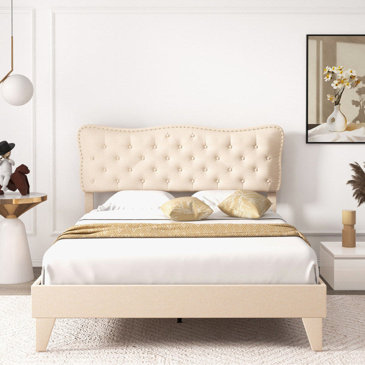 nae tufted upholstered bed