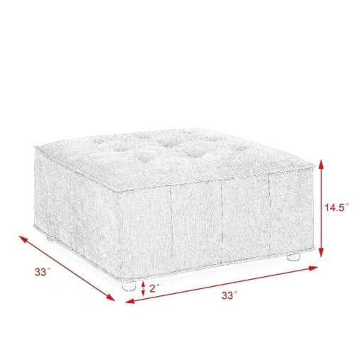 chenille l-shape modular sectional sofa