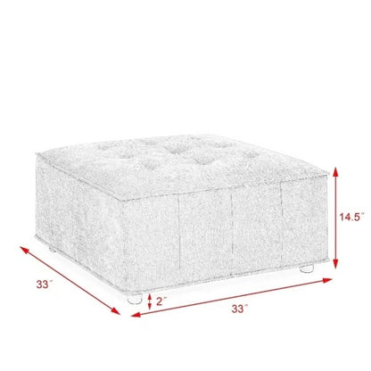 Chenille L-Shape Modular Sectional Sofa