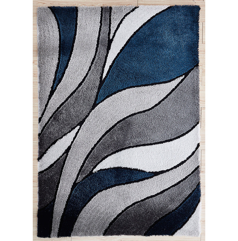"aria collection" soft pile hand tufted shag area rug