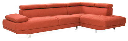 Riveredge Sectional, Orange