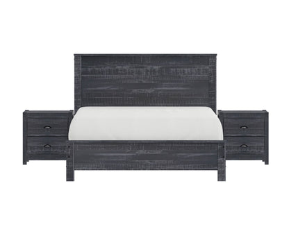 Albany 3 Piece Twin Bed Set, Gray
