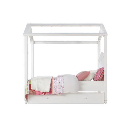 ACME Rapunzel Twin Bed, White