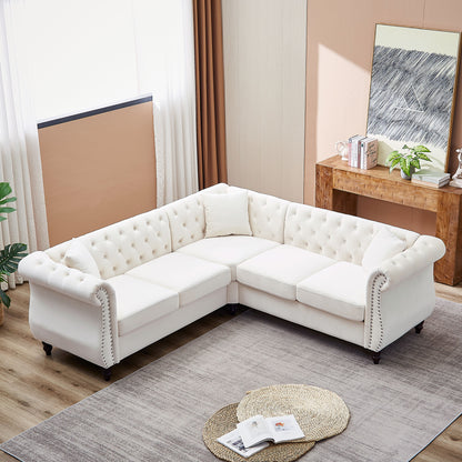 Chesterfield L-Shaped Sectional