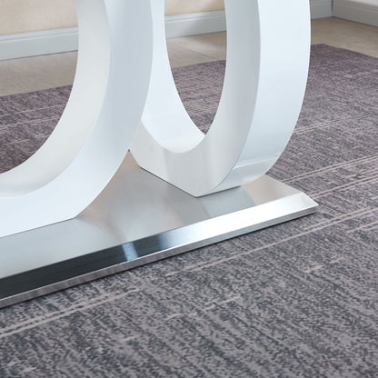 MDF #1 Dining Table- Tempered Glass
