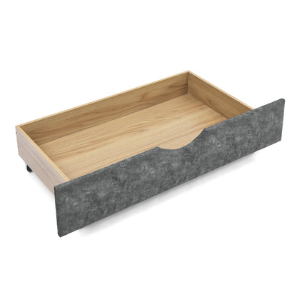 Upholstered Tufted Daybed Sofa bed with Drawers, Grey