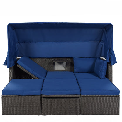 Betty Rectangle Daybed with Retractable Canopy