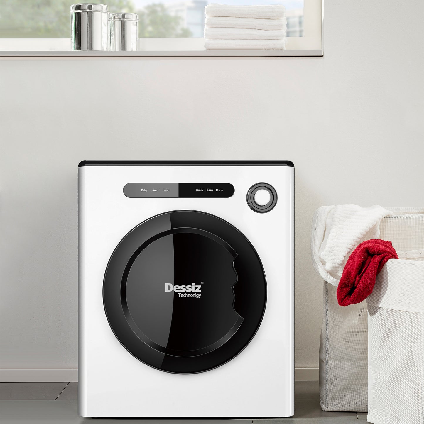 dessiz digital control compact laundry dryer