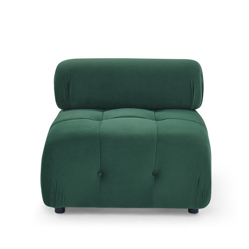 button tufted modular sectional sofa, navy velvet