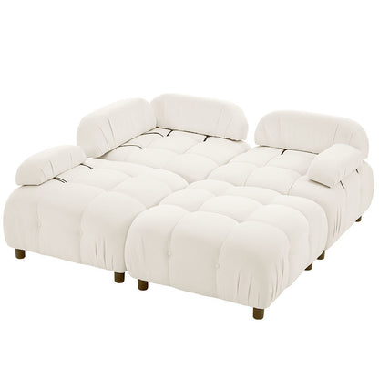 U_STYLE Upholstery Modular Convertible Sectional Sofa