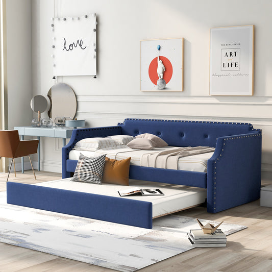 Emily Upholstered Daybed with Trundle