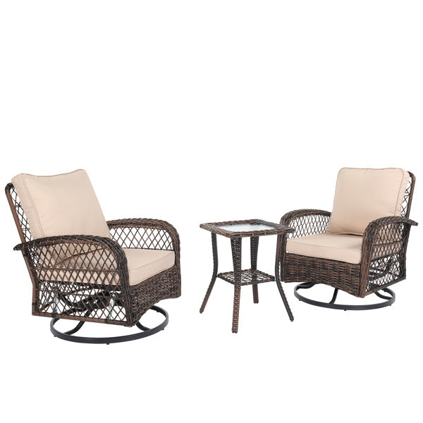 3 pieces patio furniture set